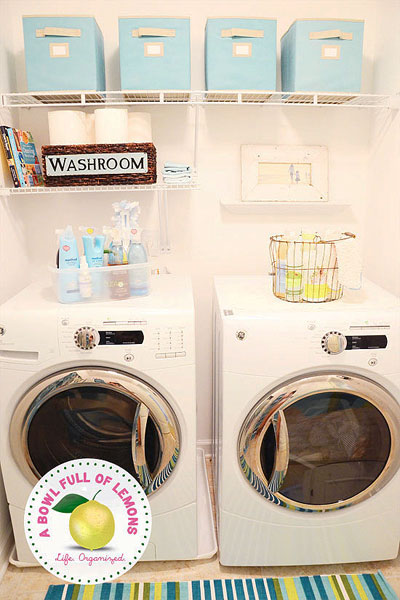 laundry Organized laundry room